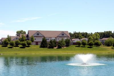 Rosewood Village, Ann Arbor View of the Pond and Fountain